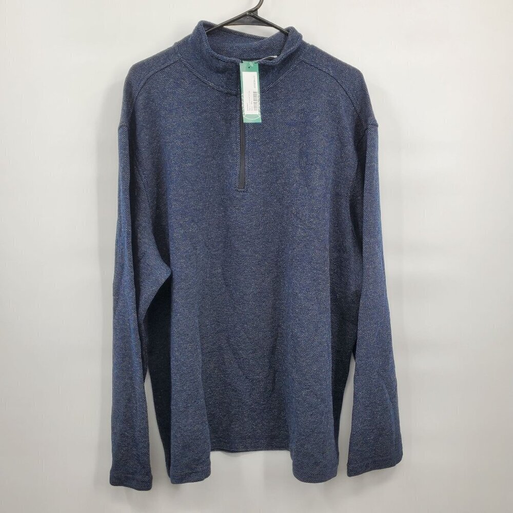 Artefact Barry Textured 1/4 Zip Long Sleeve Sweater Top Men Size XXL Plus NWT